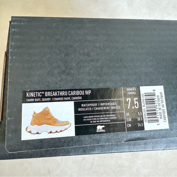 Sorel Kinetic Breakthru Caribou Boots Waterproof Insulated Women’s 7.5 - Picture 16 of 16